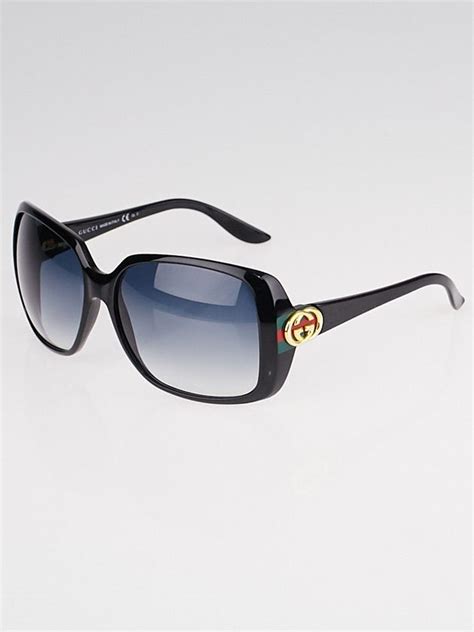 gucci black frame gradient tint sunglasses 2941 s|Gucci swarovski sunglasses.